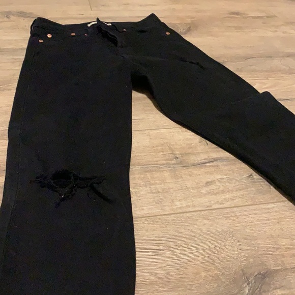 Levis Black Wedgies Denim - Picture 5 of 5